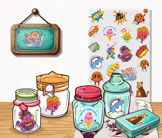 UV DTF Stickers By Size